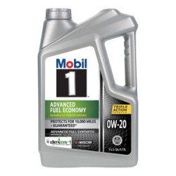 Aceite de Motor Completamente Sintetico Mobil 1 Advanced Fuel Economy 0W-20 5 Cuartos