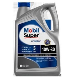 Aceite de Motor Mobil Semi Sintetico 10W-30 5 Litros