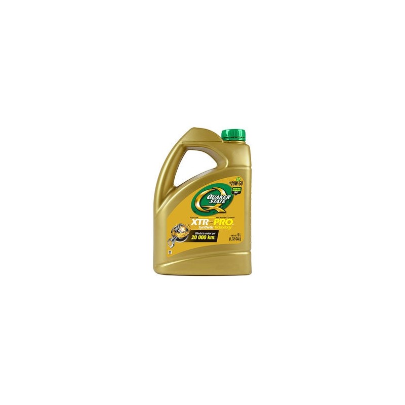 Aceite de Motor Multigrado Quaker State 20W-50 5 Cuartos
