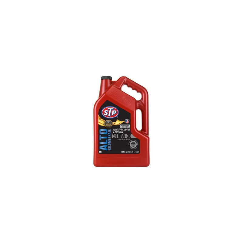 Aceite de Motor de Alto Kilometraje STP 10W-30 5 Cuartos