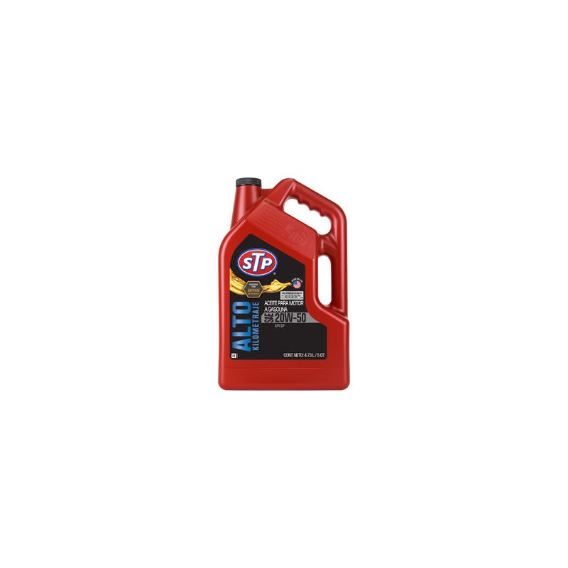 Aceite de Motor de Alto Kilometraje STP 20W-50 5 Cuartos