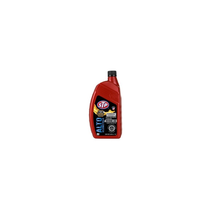 Aceite de Motor de Alto Kilometraje STP 10W-30 1 Cuarto