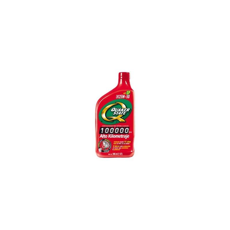 Aceite de Motor Alto Kilometraje Quaker State 25W-50 1 Cuarto