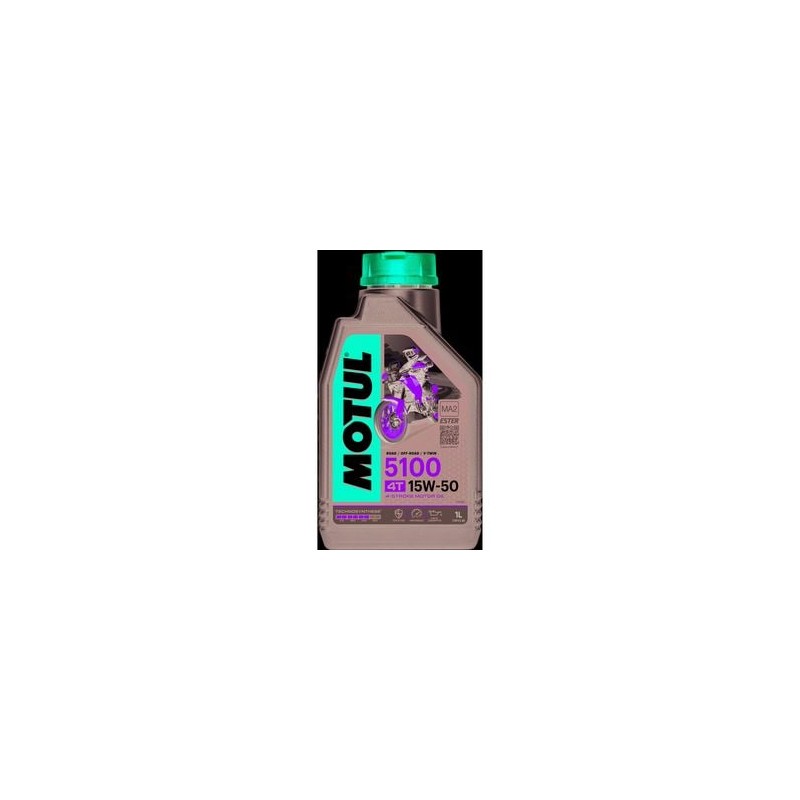 Aceite para Motor de Motocicleta 4 Tiempos Motul 5100 MA2 15W-50 5 Cuartos