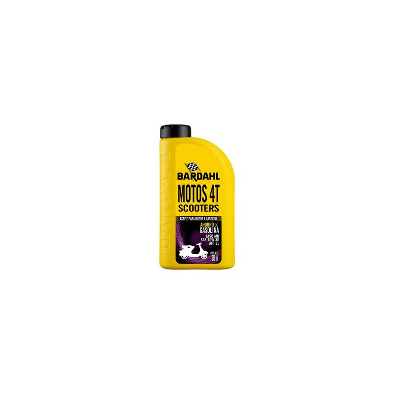Aceite para Motor de Motocicleta Aditivo 4 Tiempos Scooters Bardahl 1 Cuarto