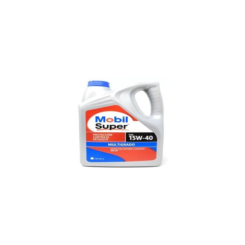 Aceite de Motor Multigrado Mobil Super 15W-40 de 5 Litros