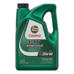 Aceite para Motor de Alto Kilometraje Castrol GTX 25W-60 5 Cuartos