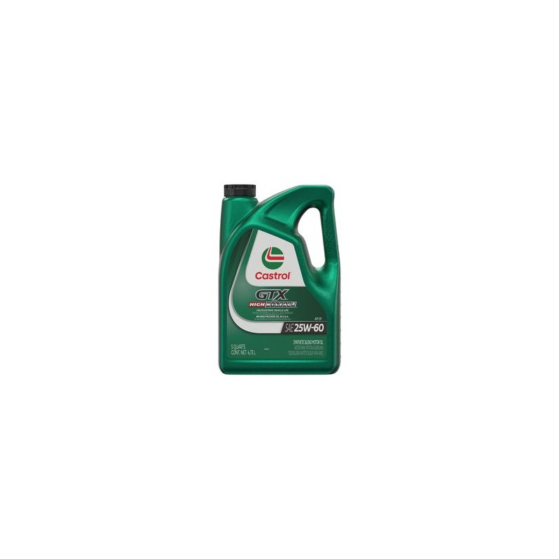 Aceite para Motor de Alto Kilometraje Castrol GTX 25W-60 5 Cuartos