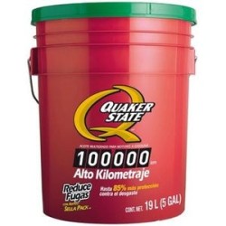 Aceite de Motor Alto Kilometraje Quaker State 25W-50 19 Litros