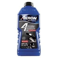Aceite para Motor de Motocicleta 4 Tiempos Akron 20W-50 de 1 Cuarto