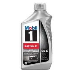 Aceite de Motor Completamente Sintetico de Motocicleta Mobil 1 Racing 4T 10W-40 1 Cuarto
