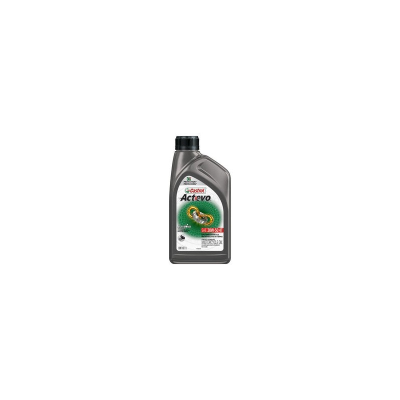 Aceite para Motor de Motocicleta 4 Tiempos Castrol 20W-50 1 Cuarto