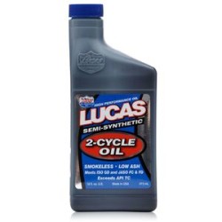 Aceite de Motor de Especialidad Lucas Oil Products de 2 Ciclos Sintetico Sin Humo de 16oz