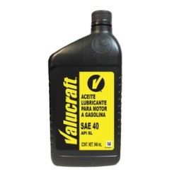 Aceite para Motor Convencional Valucraft SAE 40 1 Cuarto