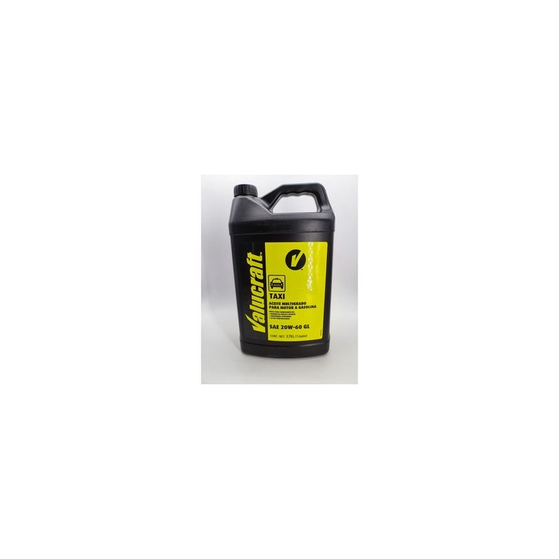 Aceite de Motor de Alto Kilometraje Valucraft Taxi 20W-60 de 1 Galon
