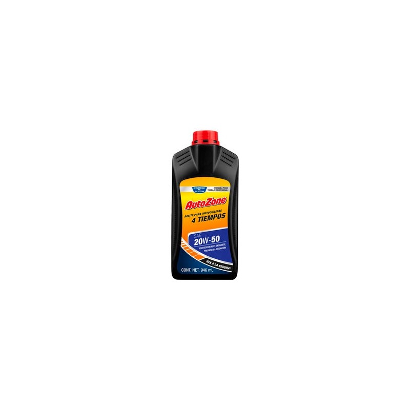 Aceite para Motor de Motocicleta Aditivo Lubricante 4 Tiempos AutoZone 20W-50 de 1 Cuarto